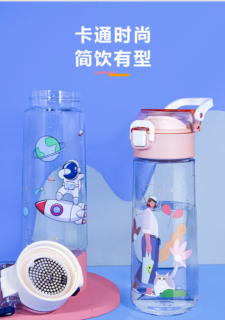 进口Tritan卡通杯620ml 图1