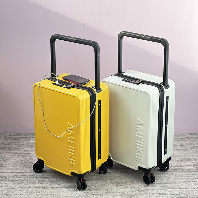 20-inch wide laanon case shock absorbing brake universal wheel suitcase woman rechargeable pc password suitcase male