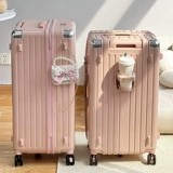 Универсальная сумка, держатель для стакана, розовый вместительный и большой чемодан, коробка на колесиках