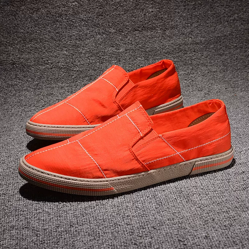 Канвасовые кеды для мужчин весна-лето, дышащие Slip-ons, универсальные лоферы, мужские повседневные кроссовки, старом Beijing cloth shoes