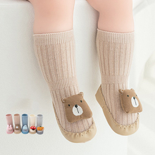 中筒宝宝地板袜春秋款全掌点胶舒适防滑