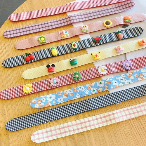 Детский ободок на липучке, летний аксессуар для волос, милая детская челка