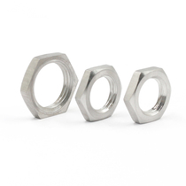 304 stainless steel 1 minute -6 -2 5 inch British thin nut locking mother root female tap to lock and cap hexagonal screw cap
