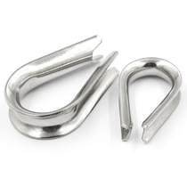 304 Stainless Steel Chicken Hearts Ring Wire Rope Accessories Triangle Ring Quarmouth Stainless Steel Wire Rope Ringer M2M3M4