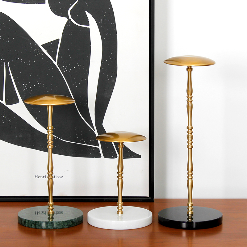 Eurostyle Light Lavish Hat Show Rack Brass Marble Storage Cap Shop Window Display Shop Display Cap Brace