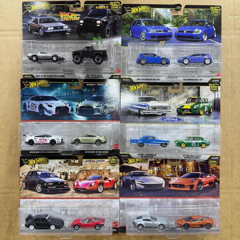 Hot Wheels Collector's Favorite Two-Pack Hbl96 Gulf Transporter Collectible Alloy Car Model Boys' Toy
