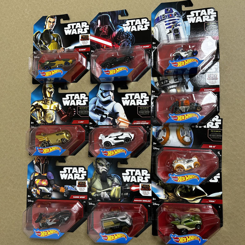Hot Wheels Star Wars 7 Character Cars Five-Pack Djp17 Alloy Car Boys Toy Car Model Hotwheel