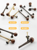 Medieval-Style Walnut Cabinet Door Handle, New Chinese-Style Antique Bronze Retro Brass Round Ball Cabinet Wardrobe Drawer Handle