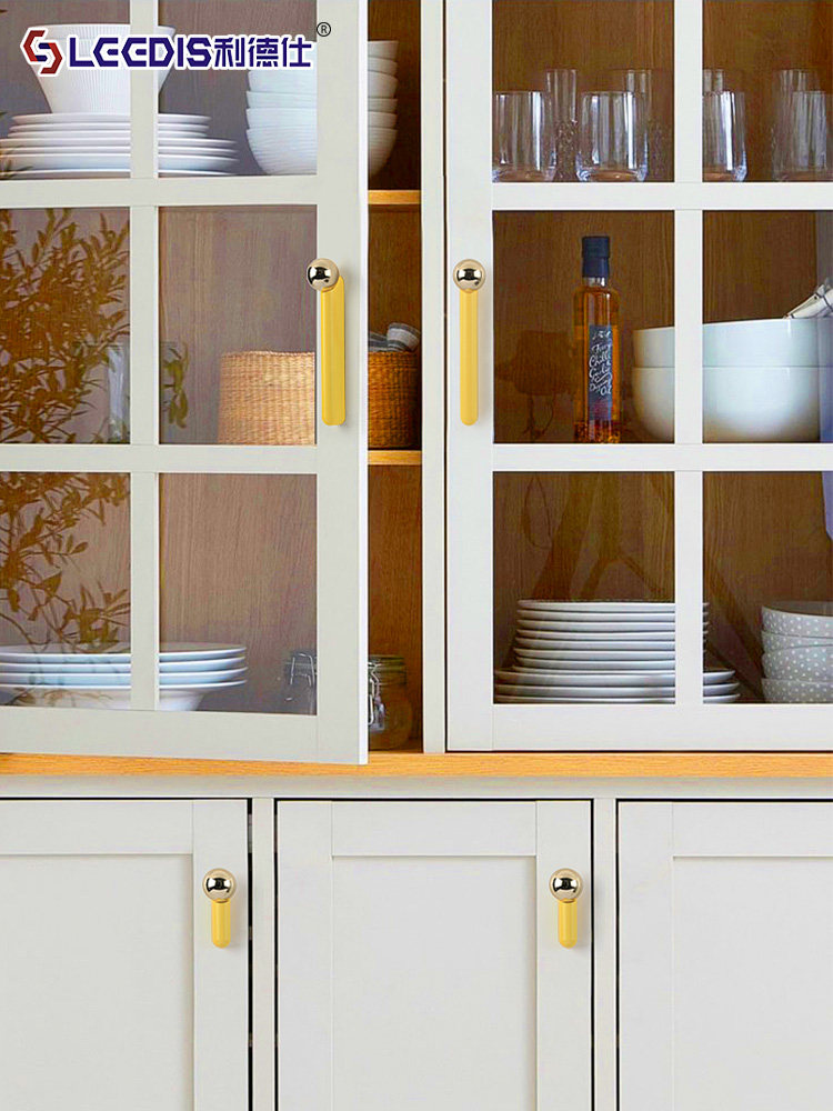 Lideshi Modern Minimalist Creative Wardrobe Cabinet Drawer Colorful Handle Nordic Light Luxury Cabinet Door Handle