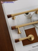French-Style Vintage Light Luxury Gold Brass Cabinet Door Handle, Antique-Style Solid Wood Cabinet Drawer Wardrobe Door Handle