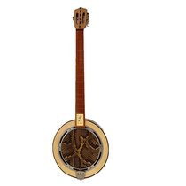 Qu Opera New Pint Red Wood Fingerboard Qin Qin Musical Instrument Three Strings Python Python Leather Garden Waist-Shaped Qin Three Strings Harmonica Folk Plu Plc Musical Instrument