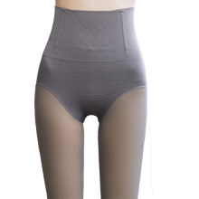 空姐灰一体裤加绒高腰收腹打底裤