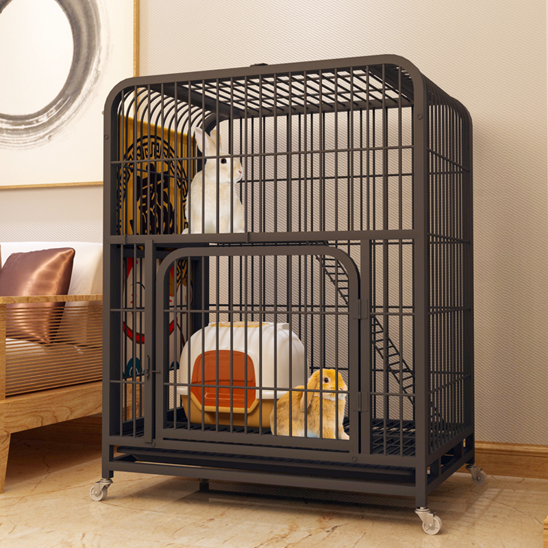 Rabbit Cage Rabbit Cage Special Home Oversize Cohort Indoor Dutch pig with toilet New house Rabbit Rabbit Cage