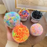 Детская безвредная черная одноразовая резинка для волос, аксессуар для волос, не повреждает волосы