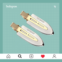 Металлическая заколка для волос, английский, легкий роскошный стиль, 2 шт