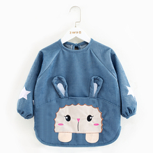 宝宝罩衣防水防脏儿童长袖反穿衣