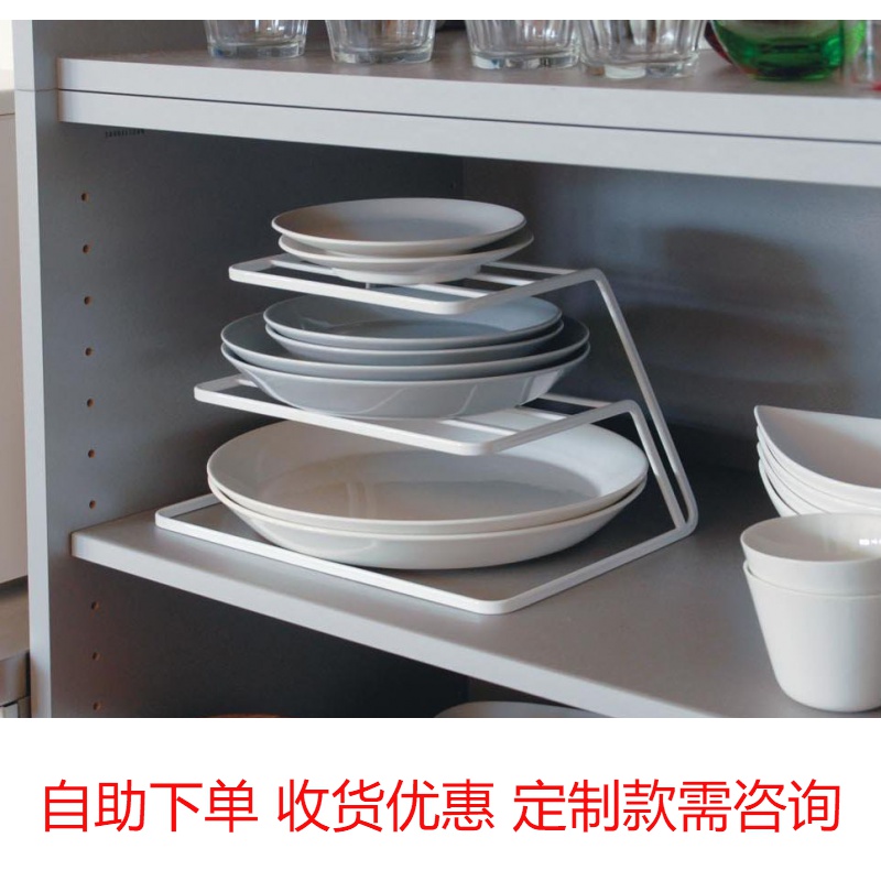 In the cabinet, the dish rack, the dish rack, the dish rack, the bowl rack, two economical and strong plates, plates, storage kitchen racks