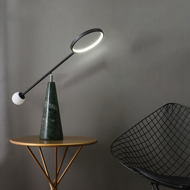 Postmodern Nordic creative American minimalist living room study desk bedroom bedside marble adjustable lamp