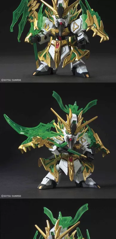 Bandai Gundam Model Q Edition Three Kingdoms Chuangjie Liu Bei Guan Yu Zhang Fei Zhao Yun Gundam Phanh - Gundam / Mech Model / Robot / Transformers