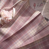 Kasugabe (Sha Ling women) spot original pink plaid skirt jk uniform orthodox girl pleated sweet