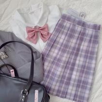 Kasuga (catching the dream butterfly) spot original creative dress girl jk uniform Orthodox light purple pleated skirt