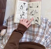 Kasugabe (Xiaokuizhong) spot original brown plaid skirt jk uniform orthodox girl school supply