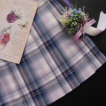 Kasugabe (laser blueberry) spot original pink purple plaid skirt jk uniform orthodox girl skirt