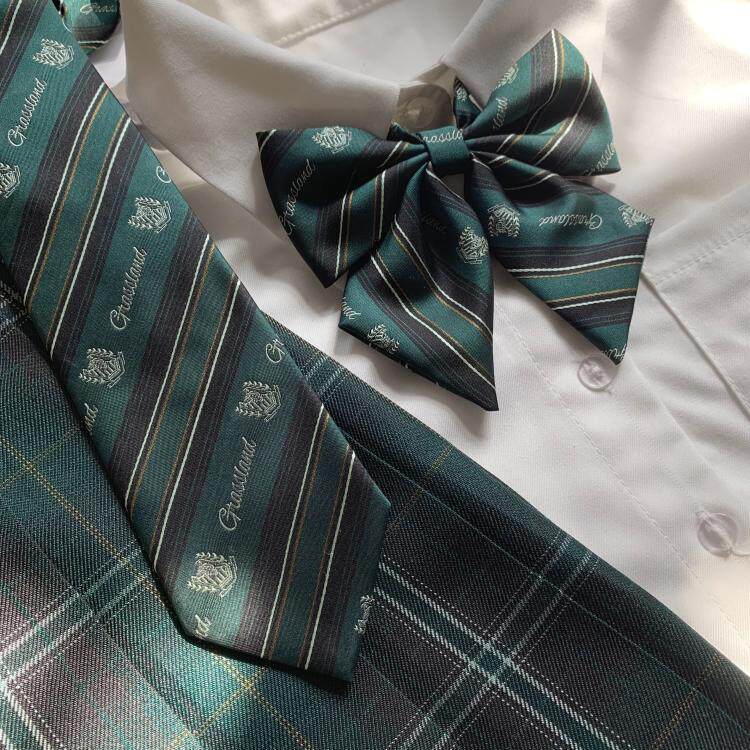 Kasukabe (Nohara) original design bow tie tie with shirt western small jk uniform