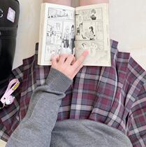 Kasukabe (Akasawa High School) spot original red plaid skirt jk uniform orthodox girl pleated