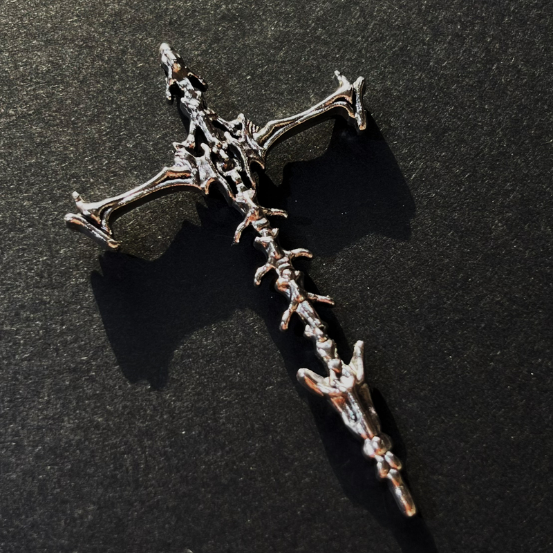 Skeleton Cross, Vintage Dark Gothic Style, Journal, Bandage, Bag, Earrings, Necklace, Handmade DIY Materials