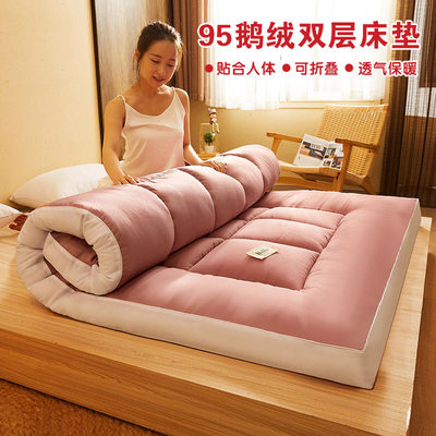Thickened spring and autumn warm down mattress 1.51.8 thickened double hotel bed mattress feather velvet tatami mattress