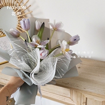 Flower lightning net Lace package flower yarn net Korean flower packaging mesh bouquet package flower paper material