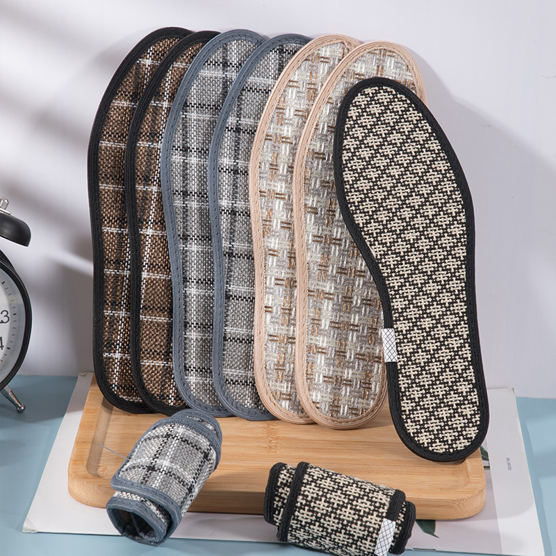 Deodorant insoles fragrance men's sports shock absorption sweat deodorant breathable women's thickened soft and comfortable coconut silk shoes insoles