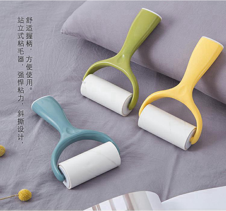 Sticky hair curler Roller clothes hair removal Tearable sticky hair artifact Roller brush replacement paper Hair removal