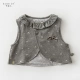 Áo vest trẻ em Budier vải cotton mỏng áo ghi lê bé gái áo vest mùa xuân và mùa thu phong cách mặc bên ngoài áo vest trẻ em - Áo ghi lê
