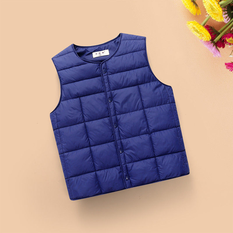 Middle - aged 8 - 15 - year - old children Margaret autumn and winter cotton warm vest to keep the button horse clip shoulder
