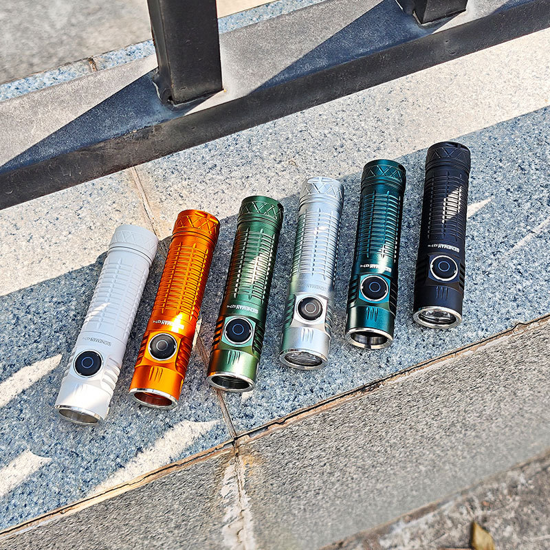 Pionema K27-C New Model High-Intensity Flashlight Small Straight Type C Fast Charging Side Press Xhp50.3Hi