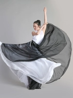 Черно-белый (720-градусный двухслойный растяжение) износ с обеих сторон