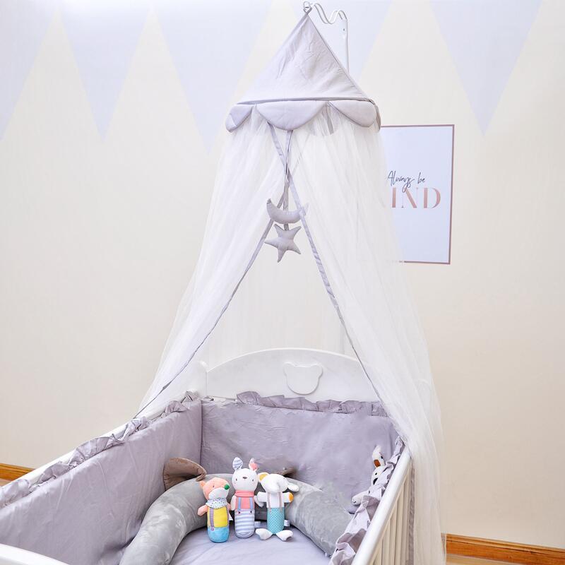 Crib mosquito net with bracket floor-to-door open-door universal full-cover mosquito net baby newborn clip-on mosquito net cover