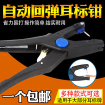 Javelin Punch Hole Instrumental Ear plate Stainless Steel Ear horn Pliers Anti-Ear Pincer Pig Ears with ear-hole pliers Pig Ears