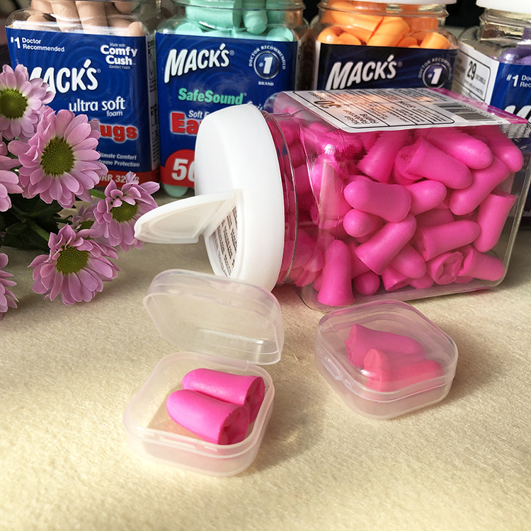American MACKS soundproof earplugs male and female anti-noise sleeping and sleeping with dormitory students anti-noise and noise reduction barrel clothing