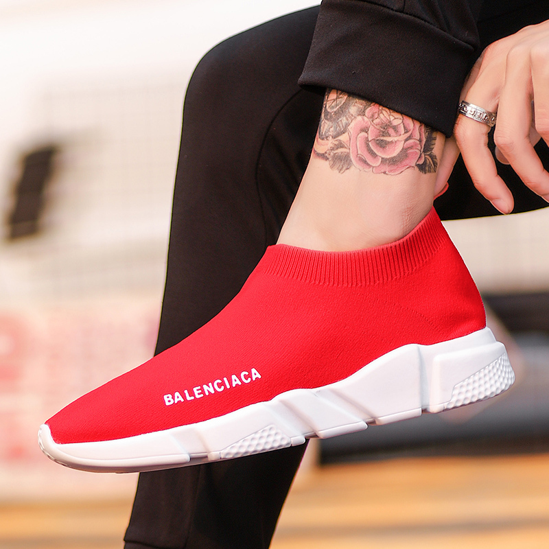 2026 Spring New Paris Low-Top Slip-On Casual Shoes Red Sock Shoes Unisex Slip-On Lazy Shoes