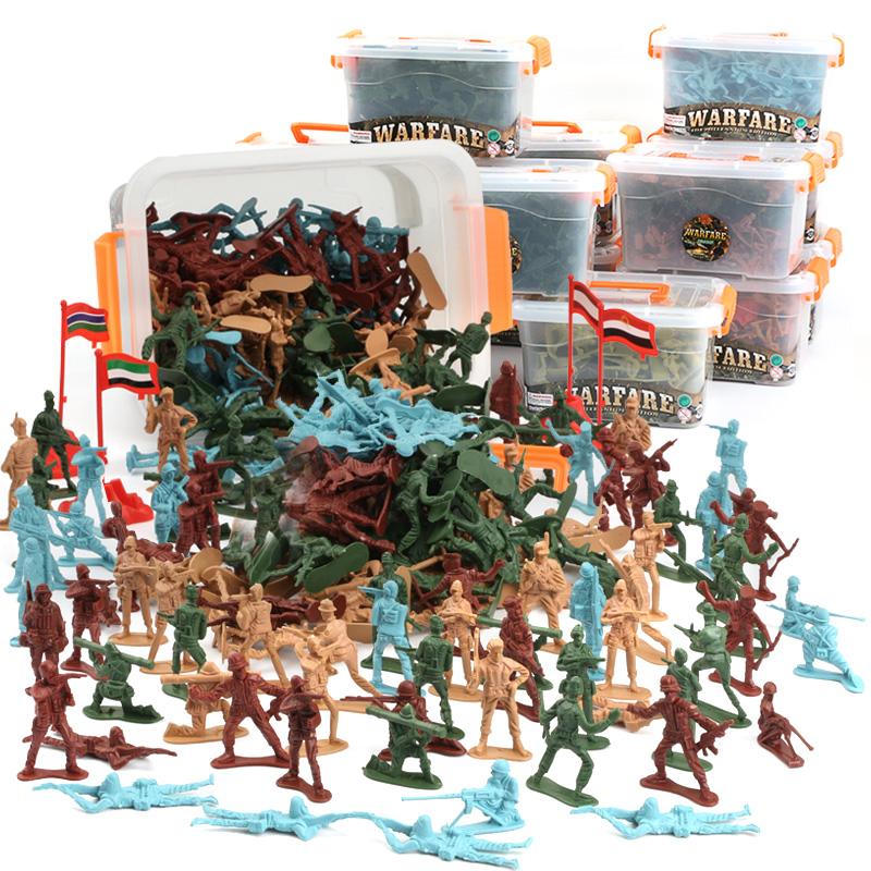 Corps soldier plastic fighting suit model sand table military man toy villain creep soldier war World War II