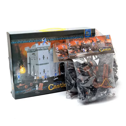 Маленький солдат, комплект, замок, пластиковая детская игрушка, образование и воспитание детей