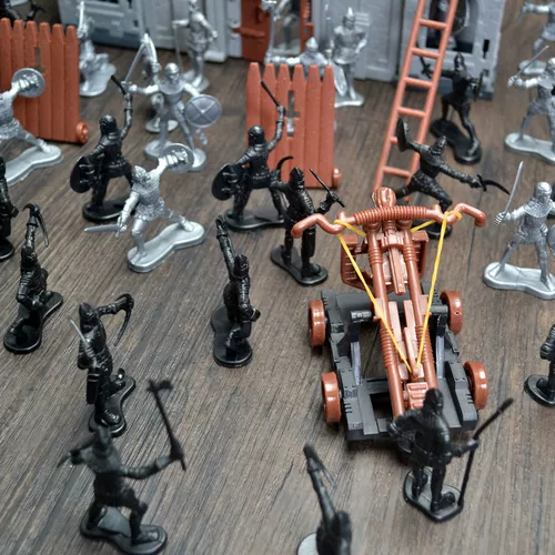 Маленький солдат, комплект, замок, пластиковая детская игрушка, образование и воспитание детей