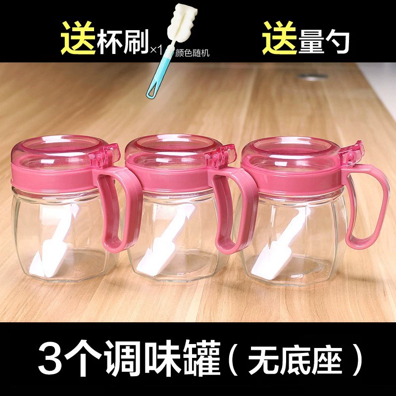 Bình kín có nắp, chai dầu đơn, lọ gia vị, bát đường, đồ dùng nhà bếp, cửa hàng bách hóa nhỏ, bình lắc muối thủy tinh - Thiết bị sân khấu