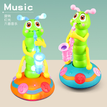 Twist dancing childrens trembles with saxophone light music Electric electric toy baby