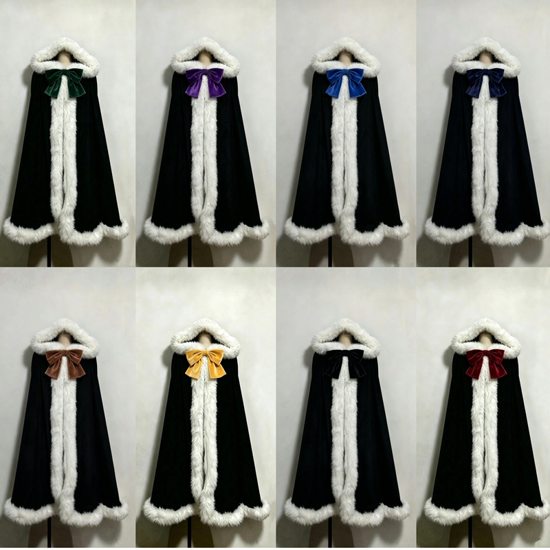 Winter Cape with Matching Bow