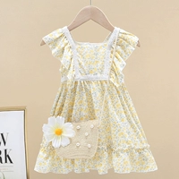 Сумка без рукавов, в цветочек