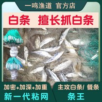 White Strip Mesh Meal Bar Dining Fish Small Fish Sticky Mesh Nets Fish Nets Three Layers Single Layer Sink Web Floating Web Encryption Accented New